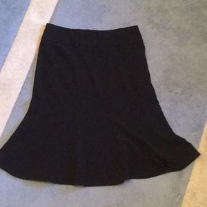 White House Black Market Size 4 Black A-Line Skirt